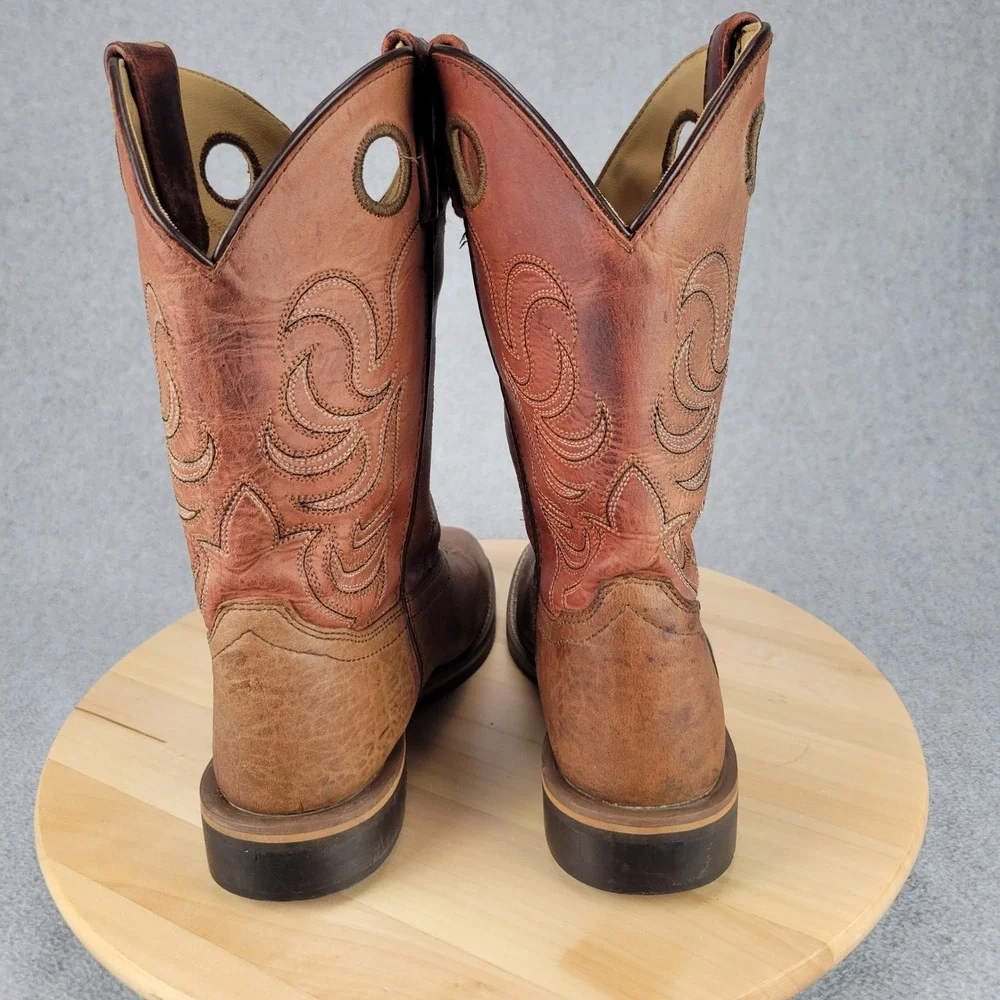 Cody James Western Boots Youth 6 Brown Leather Square Toe 43919 Y